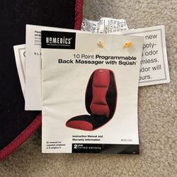 Homedics 10-programmable back massager for chair-NEW
