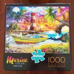 Buffalo Games Marine Color HOPE COVE Jigsaw Puzzle 1000 piece