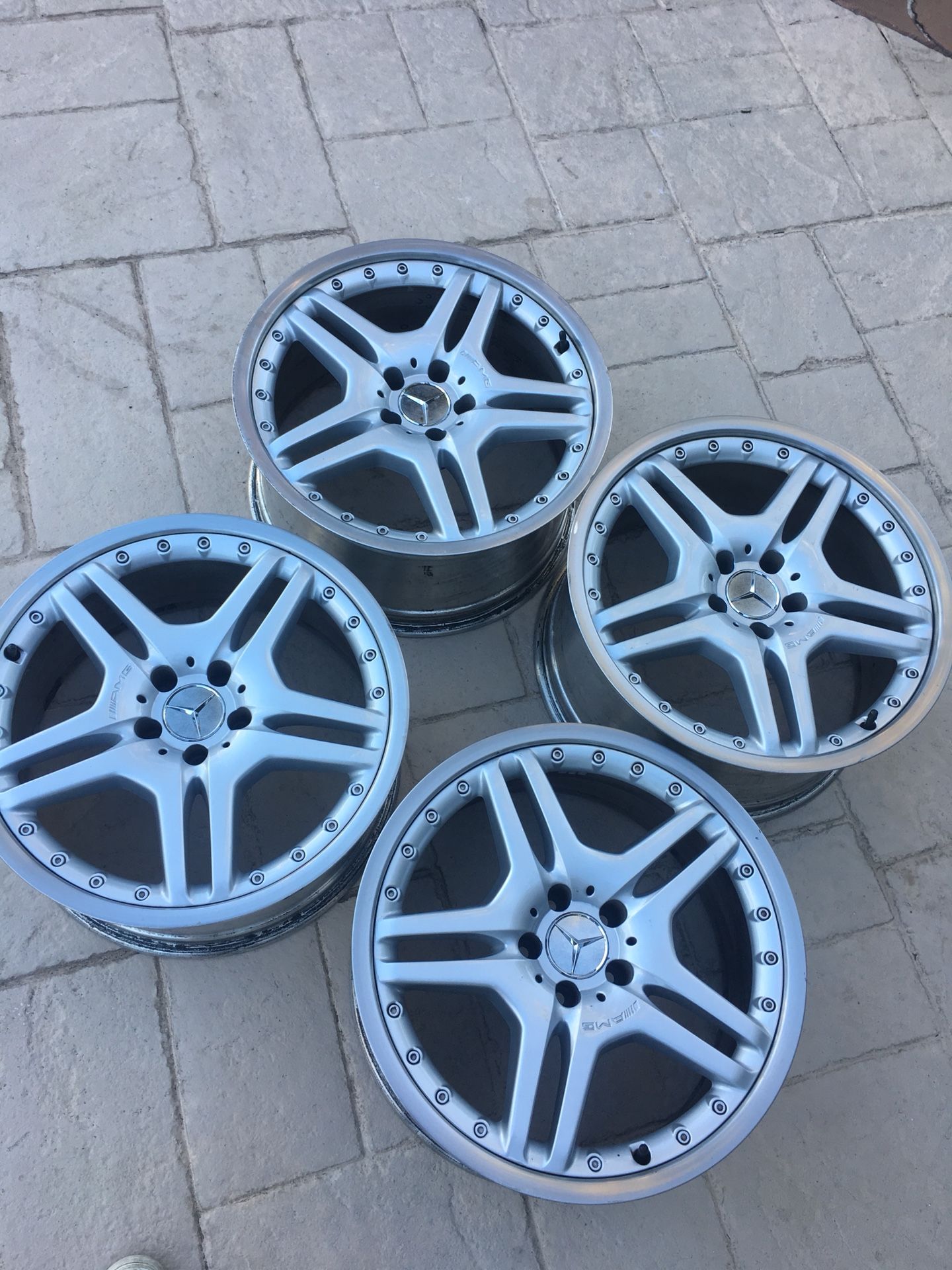 Mercedes AMG SL55 Wheels 2 Piece 5 double-spoke 19 inch 5x112 great condition