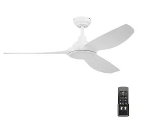 New!!!  Honeywell  Sirro 52 in. White Downrod/Angle Mount Standard 3-Blade Indoor Covered Outdoor CCT LED Ceiling Fan with Remote Control