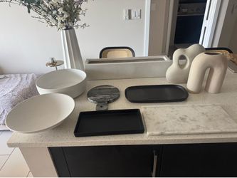 Modern Home Decor Bundle | Vases, Marble, Trays, Decorative Bowls Starting at $10