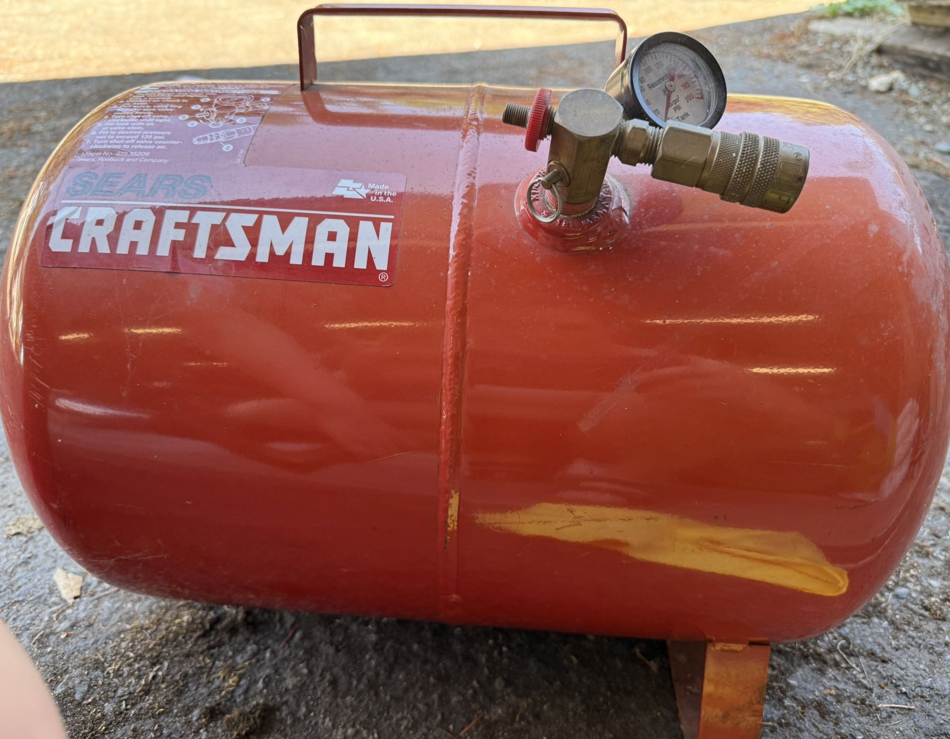 Craftsman Portable Air Pressure Tank