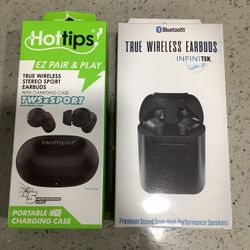 2 New Wireless Earbuds VALENCIA $20