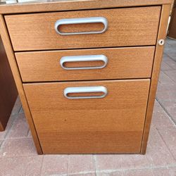 2 EA IKEA assembled birch veneer GALANT file cabinets