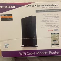 Netgear Wifi Cable Modem Router AC1750 Model C6300