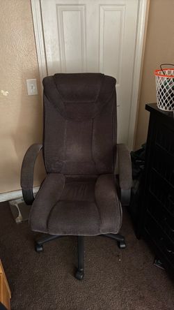 Plush High-Back Executive Office Chair - Dark Grey/Charcoal (Micro-Suede)