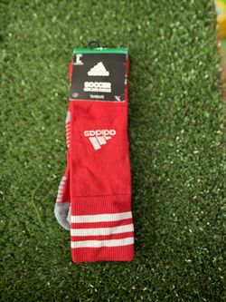Adidas Soccer Socks Red White Striped