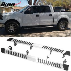 Fits 2004-2014 Ford F-150 SuperCrew Cab 6" OE Style Running Boards Side Step Bars