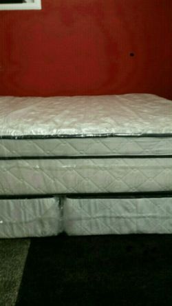King new thick pillow top bed can deliver