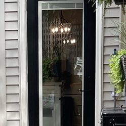 36” x 80” Fiberglass Front Door – Full Lite w/ Built In Blinds