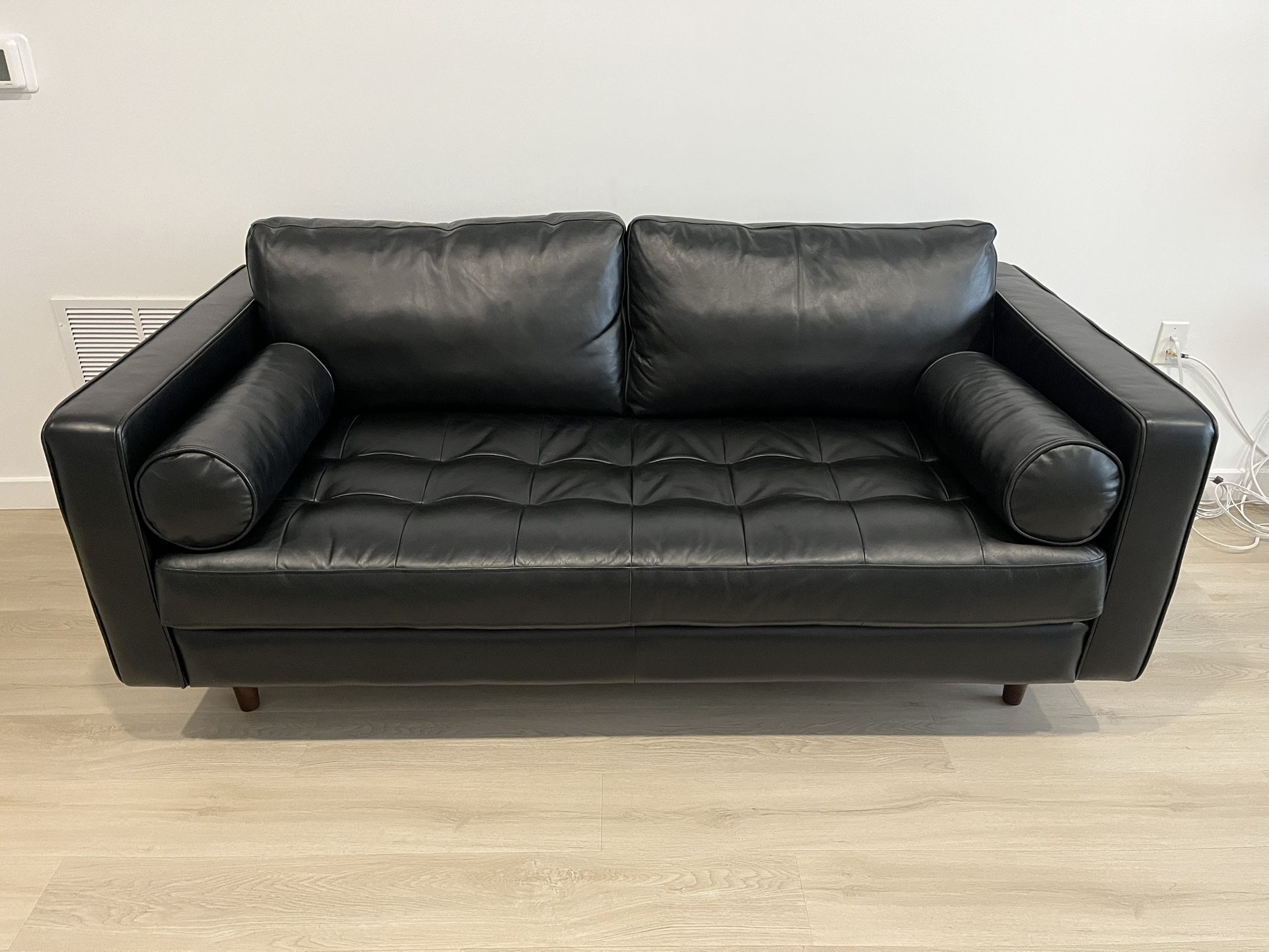 Article Sven 72 in. Leather Loveseat