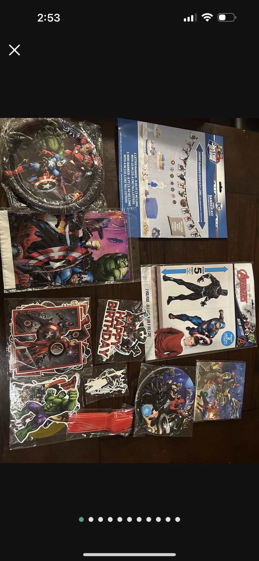 Avengers birthday party supplies