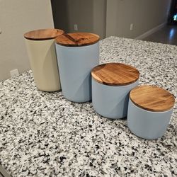 Coastal Ceramic Canister Set