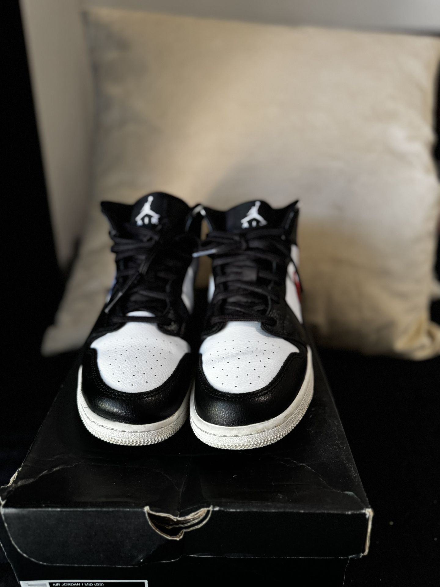 Jordan 1 Retro Mid 'Multi- Color Swoosh'