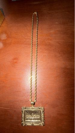 Rope chain with last supper pendant Set
