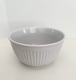 White Ceramic Serving or Mixing Bowl