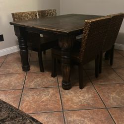 Dining Table And For Bamboo Chairs