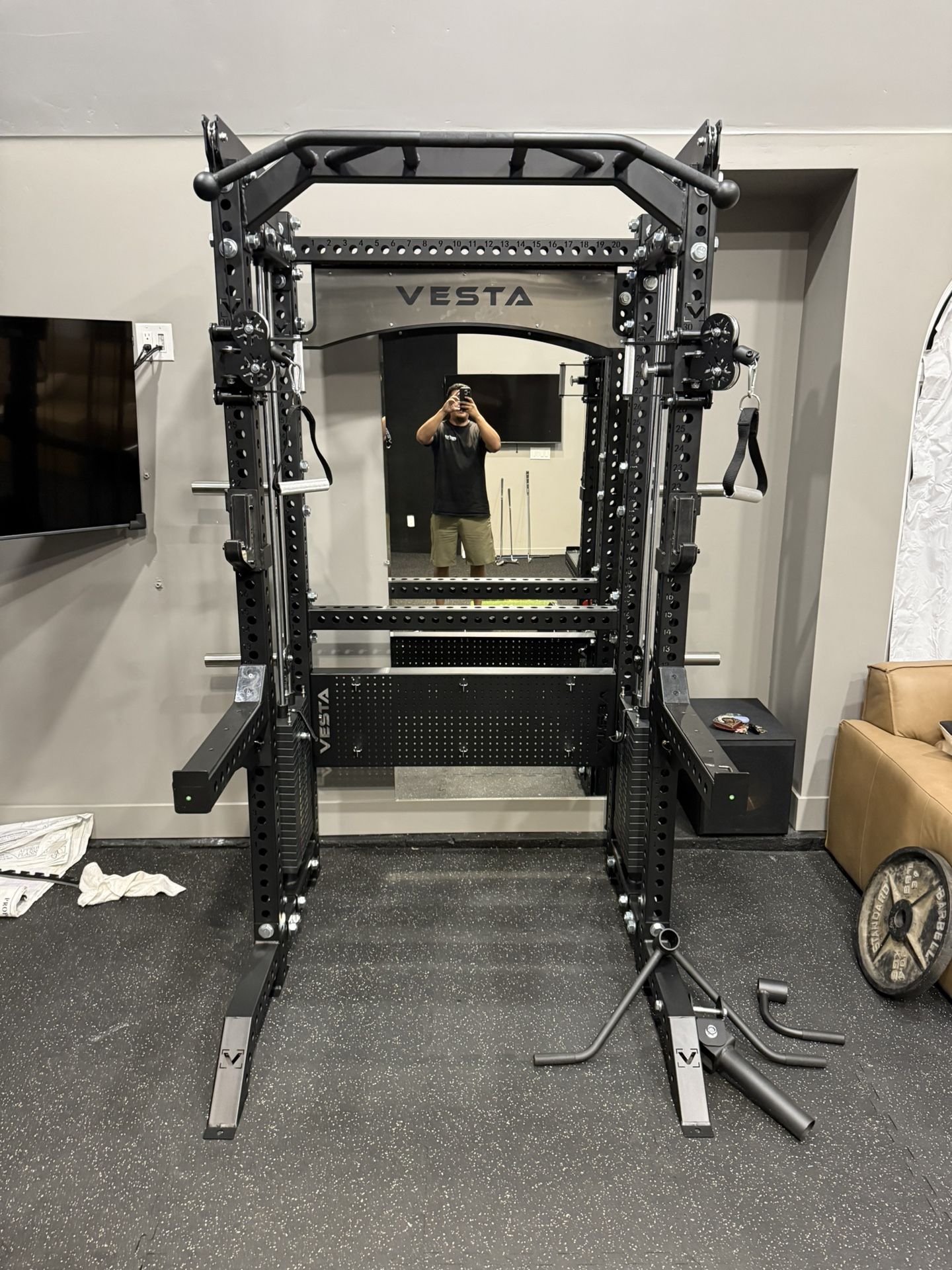 Vesta Fitness PRO SERIES 2-1 Ultimate Half Rack Functional Trainer/Gym Equipment/ Home Gym/ Fitness/ FREE DELIVERY 🚚