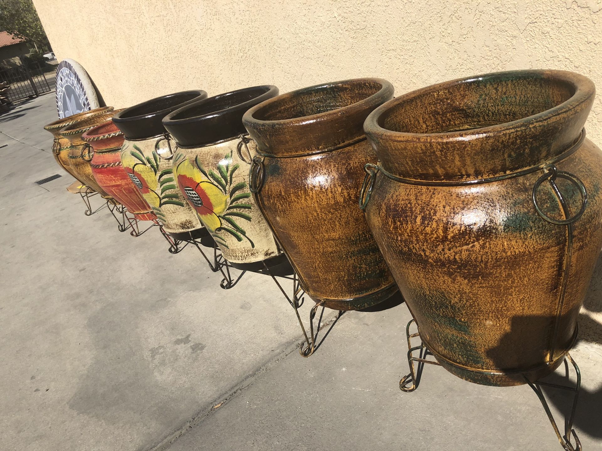 Clay pots