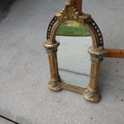 18 Inch High Antique Mirror