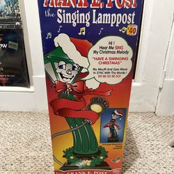 Vintage Christmas Singing Lamp Post 