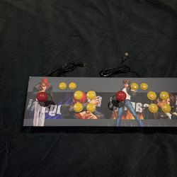 Double 2 Duel Arcade King Fighters USB Xiao Shi Min Story Fightstick Tested Mint