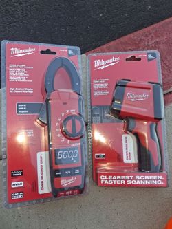 Milwaukee 600A Clamp Meter & Infrared Temp Gun Bundle