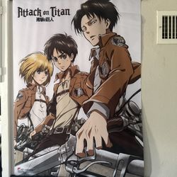 Attack On Titan Anime Scroll Poster