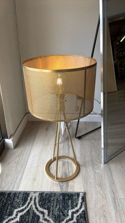 Brass table lamp