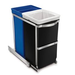 simplehuman™ 35-L. Dual Under Counter Pull-Out Can