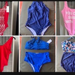 NWT Woman’s Swimsuits Size L, $10 Each, Azusa