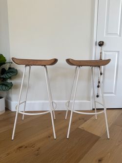 Set of 2 West Elm Bar Stools