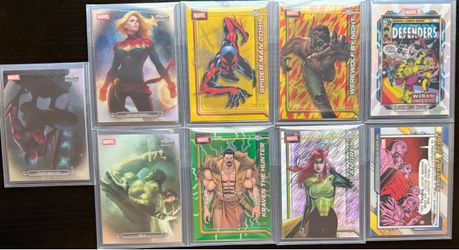 2026 Topps Marvel Chrome 9 Card Lot Fanfare Refractors SSP Numbered Parallels