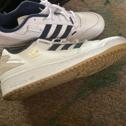 Adidas Forum Low White Navy Gold Size 10 Mens