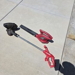 Electric Leaf Blower & Electric Craftsman Weed edger 