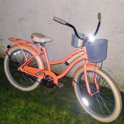 Women's Huffy Nel Lusso 24" Beach Cruiser Bike Bicicleta Basket 