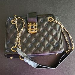 Dressy Black Quilted Shoulderbag/Crossbody