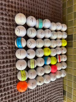 49 used mixed golf balls