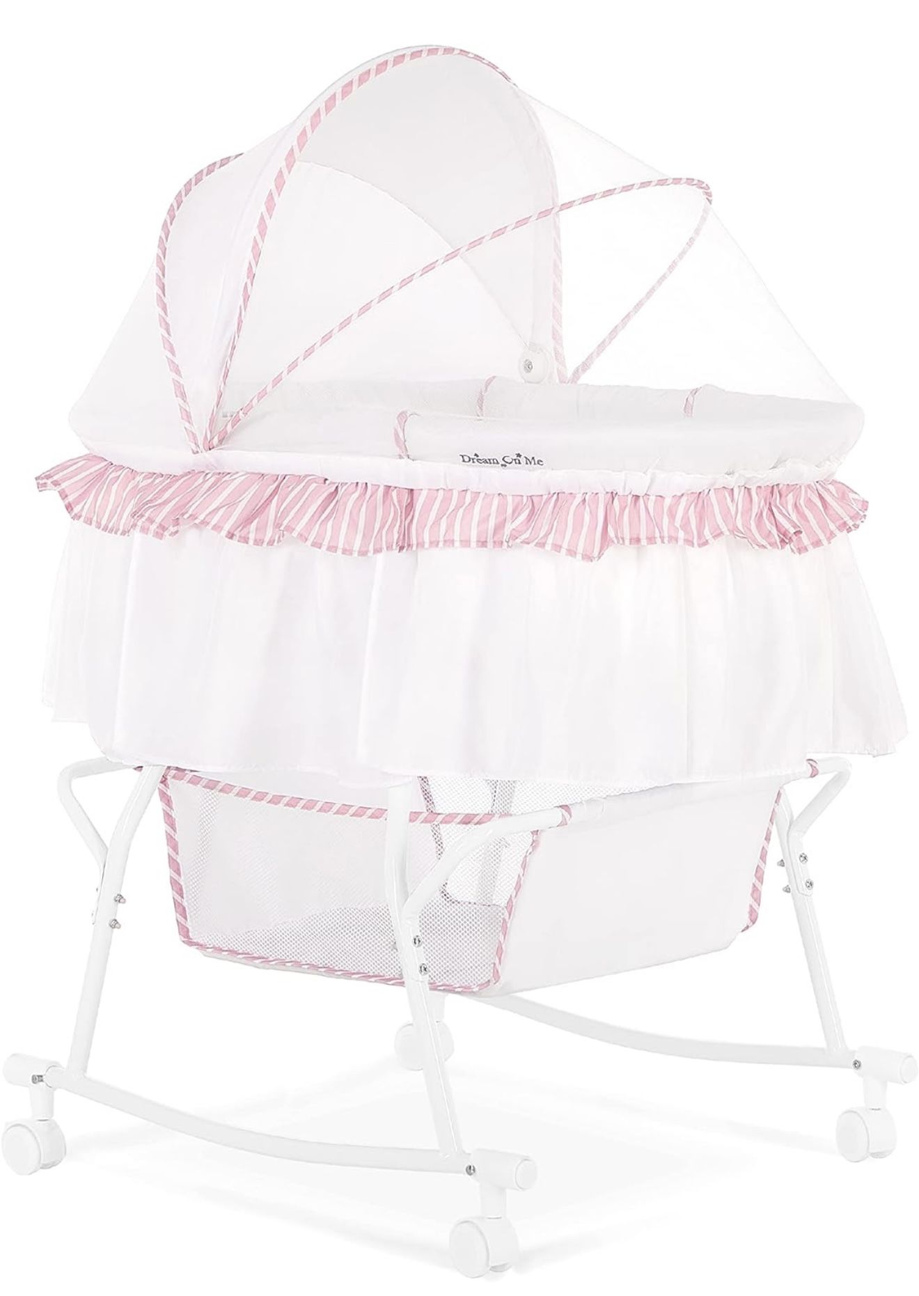 NEW Dream On Me Lacy 2-in-1 Bassinet & Cradle