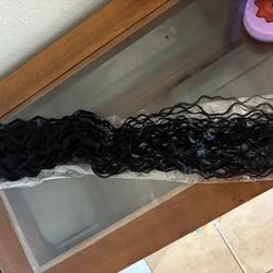 28 Inch Water Wave Human Hair Bundles 12A Unprocessed Virgin Brazilian Curly Bundles Human Hair Wet And Wavy Natural Black Color Less Shedding Hair Fo