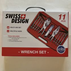 Swiss+Design 11-piece Wrench Set; New (Unopened) in Hardware Box