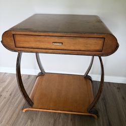 WALNUT CENTURY SIDE TABLE