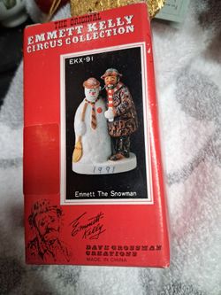 EMMETT KELLY SNOWMAN