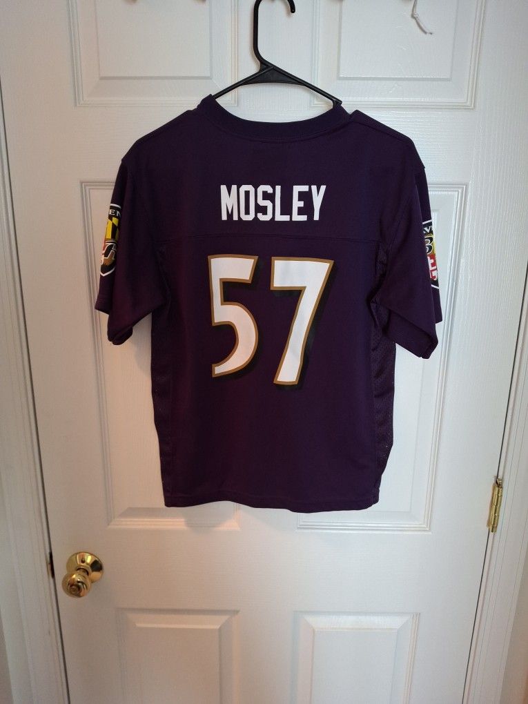 Baltimore Ravens Moseley 57 Youth Large Nfl Football Jersey