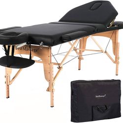 Massage Table Massage Bed Spa Bed 73” Height Adjustable Bed Massage Portable Salon Table Portable PU Massage Table Bed W/Carry Case