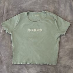 Hollister Small Green Baby Tee