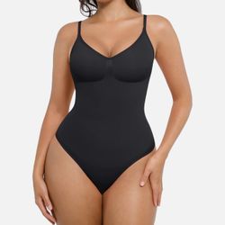 Feelingirl Tummy Control Seamless Bodysuit In Thong