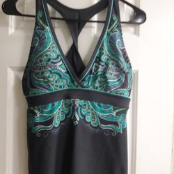 ATHLETA MULTI-COLOR Swim Top