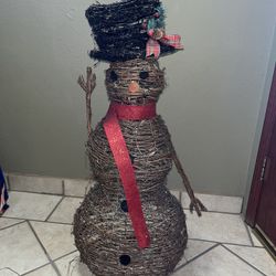Snowman With Lights