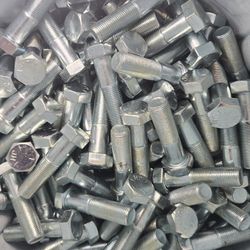 5/8-18×2 1/2 Hex Cap Screws Grade 5 Zinc (200)